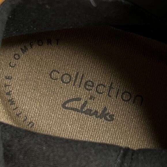 Clarks Collection Ankle Boots Suede Leopard Print Pointed Toe Kitten Heel 6.5M - Picture 12 of 12